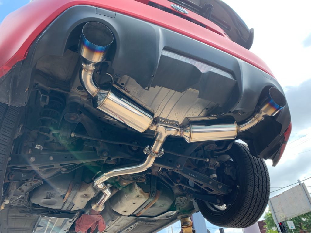 Subaru BRZ exhaust performance invidia cat back pittsburgh vinces 